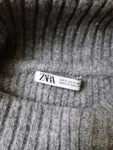 Gray Turtleneck Sweater