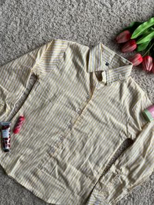 Striped Button-Down Top