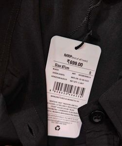 Black Oversized Button-Down Shirt