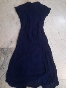 Navy Blue Kurti Set