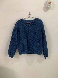 DENIM PUFFER JACKET