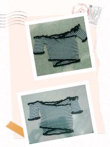 Women's Regular fit Ribbed Off-Shoulder Smocked Sh