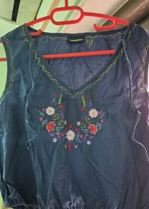 Retro Crop Tank top blouse