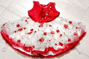 Cute Red & White Dress Combo