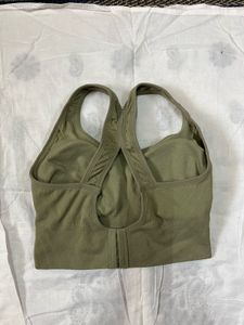 Green Sports Bra