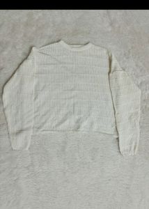 White Knitted Top