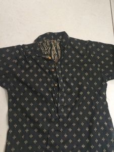 A Black Casual Kurta