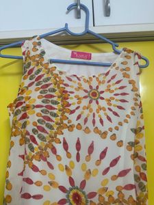 Cream A-Line dress