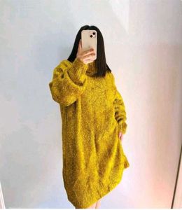 H&M Knitted Polo-Neck Dress