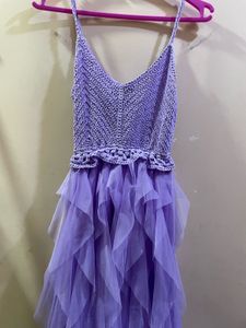 Lavender Ruffle Dress