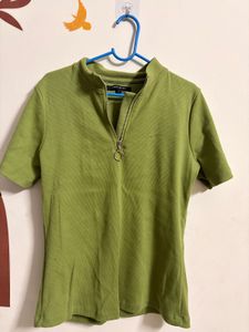 Chemistry Green Zip-Up Jacket