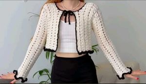 Crochet Old Money Cardigan