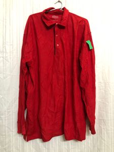 Threads Red Long Sleeve Polo T Shirt