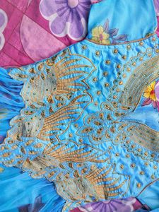 Organza Floral Anarkali