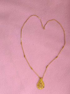Golden Long Chain Pendant