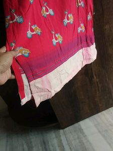 rangriti vehicle print long kurti
