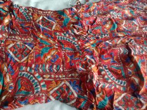 Red Bohemian Print Frock ✨