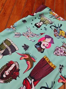 Frida Kahlo Print Button-Down Shirt