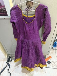 Purple &amp; Yellow Detail Top
