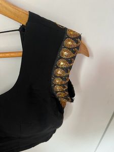Embroidered Designer Black Blouse