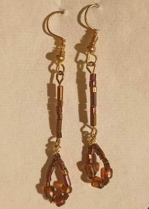 dainty vintage beaded earrings