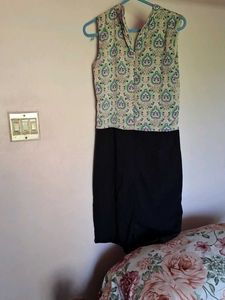 Elegant Two-Tone Dress