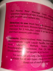 Pro  Aroma Rose Massage Cream