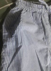 Striped Wide-Leg Pants