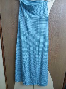 Blue Strips Long Skirt💙