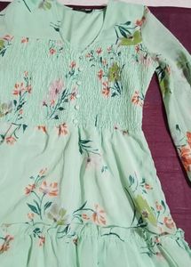 Green Georgette Frock