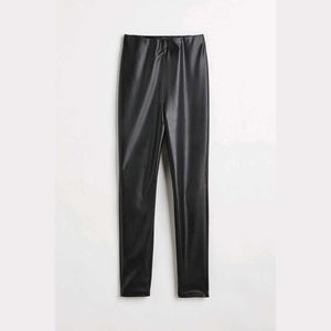 H&M Black Faux Leather Pants