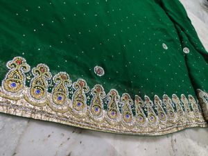 Heavy Work Saree With Blouse