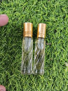 Two Decorative Perfume Bottles ( name of attar Sha