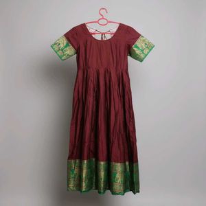 Ethnic Dress with Elephant Border