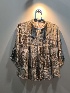 Patterned Bohemian Top