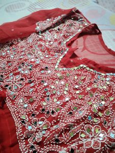 Mirror Red Top For Women