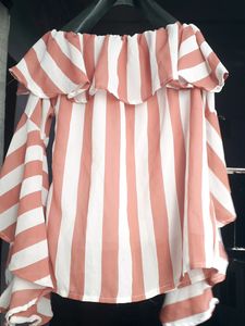Striped Off-Shoulder Top