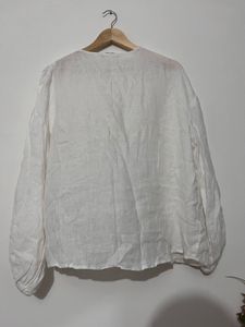 White Peasant Top