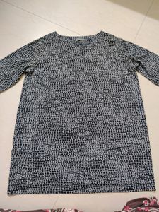 Black And White Hip Cover Top
