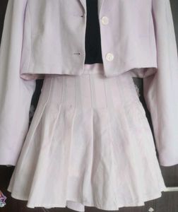 Vintage Lavender Skirt Suit Set
