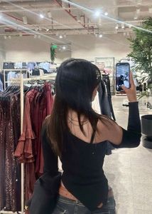 Chic Black One-Shoulder Top