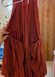 Rust Halter Romper