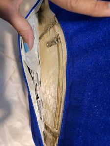 Silk Sequins Envelope Clutch cum Sling