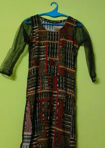 Black Red kurti