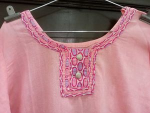 Pink Choodidar Salwar Kurta Set