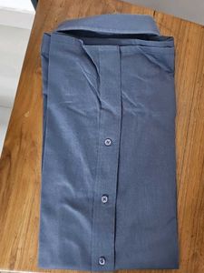 Park Avenue Gray Cotton Dress Shirt