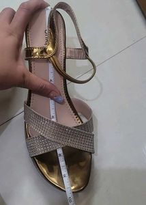 Sparkly Platform Wedge Sandals