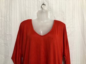Orange Long Sleeve Top