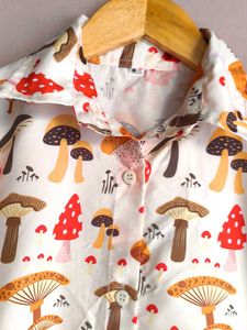 Mushroom Print Shirt