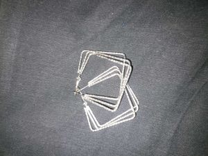 Silver Multi-layered Hoop Earrings